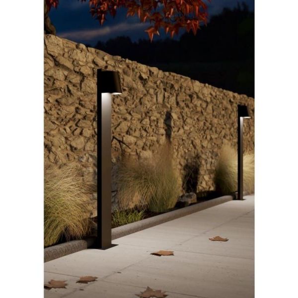 Superfície de poste exterior STAGNONE 1x4.6W GU10 400lm IP54 | LeonLeds