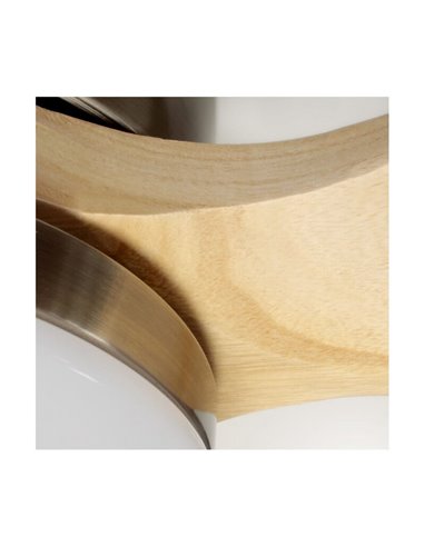 YEN DC LED ventilateur de plafond avec pales en bois clair 15W 1500Lm CCT grandes pièces