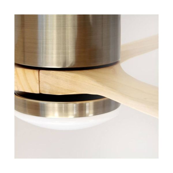 YEN DC LED ventilateur de plafond avec pales en bois clair 15W 1500Lm CCT grandes pièces