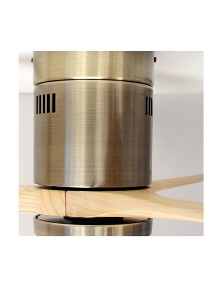 YEN DC LED ventilateur de plafond avec pales en bois clair 15W 1500Lm CCT grandes pièces