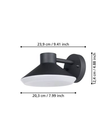 Aplique LED Exterior NINNARELLA Bombilla incl.1x4,6W GU10 IP44 | LeonLeds