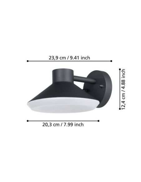 Aplique LED Exterior NINNARELLA Bombilla incl.1x4,6W GU10 IP44 | LeonLeds