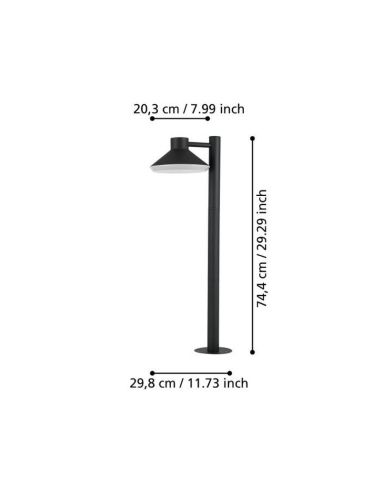 Baliza Superficie LED NINNARELLA Bombilla incl.1x4,6W GU10 IP44 | LeonLeds