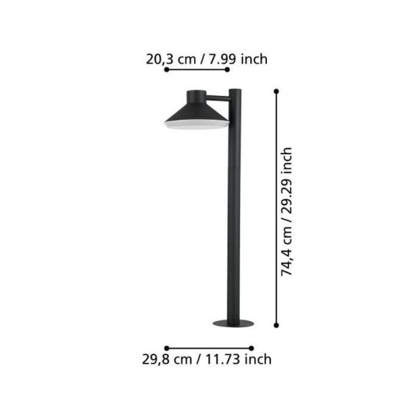 Baliza Superficie LED NINNARELLA Bombilla incl.1x4,6W GU10 IP44 | LeonLeds