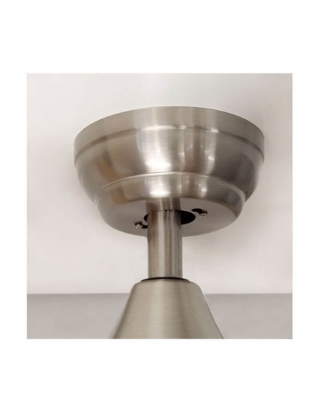 YENBIG Ventilateur LED DC bois foncé 18W 1600Lm CCT pour grandes pièces