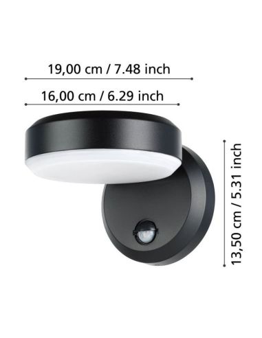 LED-Wandleuchte für Außen mit...