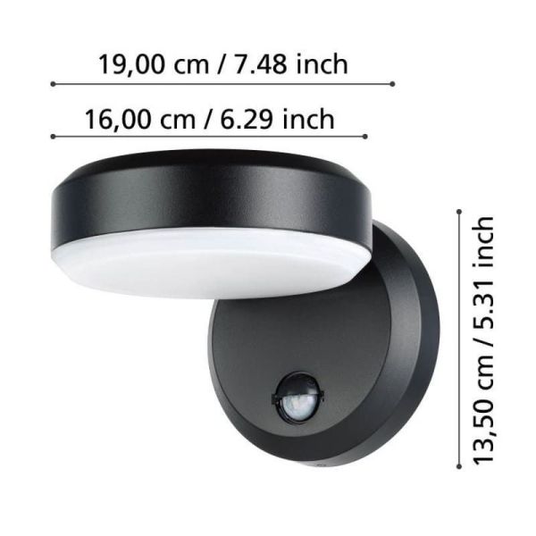 LED-Wandleuchte für Außen mit...