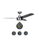 Ventilador de techo LED de acero Titano DC CIMIO  LED  22W 3CCT Fácil instalación