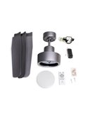 Ventilador de techo LED de acero Titano DC CIMIO  LED  22W 3CCT Fácil instalación
