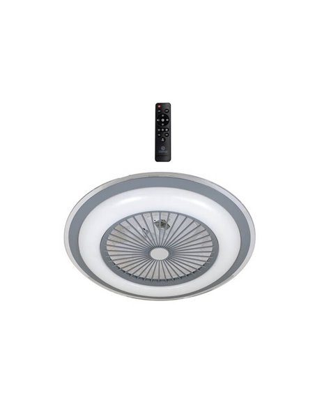 Ventilador redondo con aspas escondidas y luz LED AC LIRIA 40W CCT