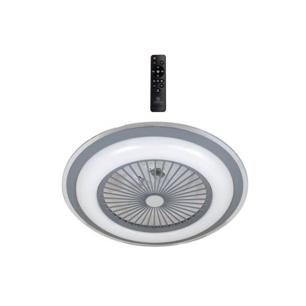 Ventilador redondo con aspas escondidas y luz LED AC LIRIA 40W CCT