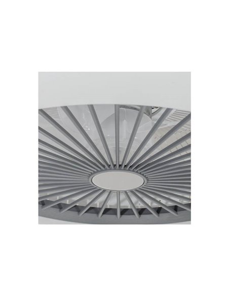 Ventilador redondo con aspas escondidas y luz LED AC LIRIA 40W CCT