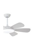 Ventilador de techo LED MODE blanco con motor DC 6 aspas 24W CCT