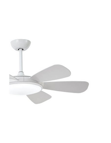 Ventilador de techo LED MODE blanco con motor DC 6 aspas 24W CCT