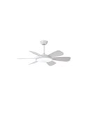 Ventilador de teto branco MODE LED com motor DC 6 lâminas 24W CCT