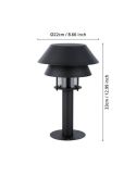Baliza para Exterior 33cm CHIAPPERA Bombilla excl.1xE27 40W IP65 | LeonLeds
