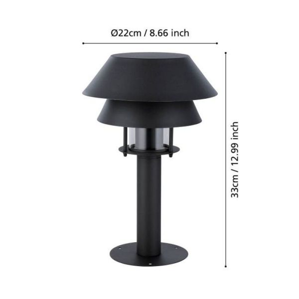 Baliza para Exterior 33cm CHIAPPERA Bombilla excl.1xE27 40W IP65 | LeonLeds
