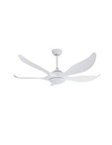 Grand ventilateur de plafond DC NORO LED blanc 20W CCT, pour grandes surfaces