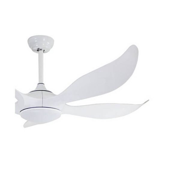 Grand ventilateur de plafond DC NORO LED blanc 20W CCT, pour grandes surfaces