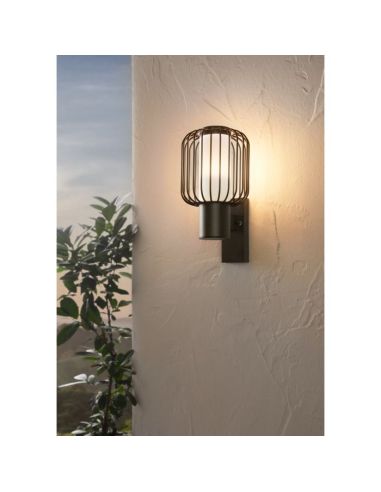 RAVELLO Lâmpada de parede externa grade excl.1xE27 28W IP44 | LeonLeds