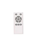 Ventilador moderno LED con motor DC TEMPO plata 23W CCT para estancias grandes con aspas reversibles 