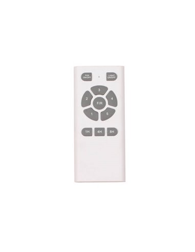 Ventilador moderno LED con motor DC TEMPO plata 23W CCT para estancias grandes con aspas reversibles 
