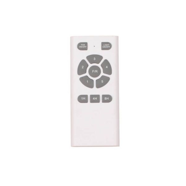 Ventilador moderno LED con motor DC TEMPO plata 23W CCT para estancias grandes con aspas reversibles 