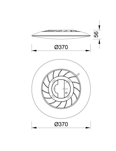 Plafon LED branco ultrafino fino 24W...
