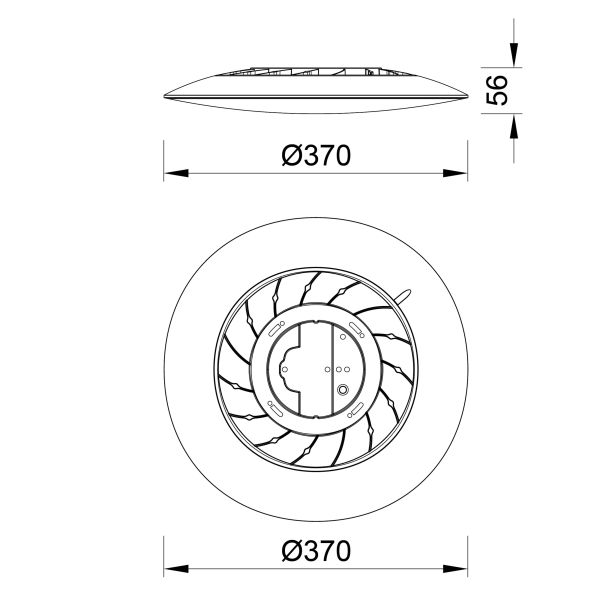 Plafón Slim LED blanco ultrafino 24W...