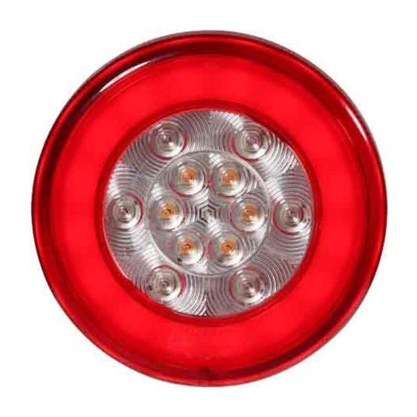 Piloto Trasero LED 3 Funciones Redondo 12/24V 26043-1 Lucidity | LeonLeds