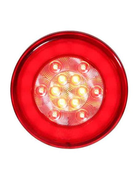 Piloto Trasero LED 3 Funciones Redondo 12/24V 26043-1 Lucidity | LeonLeds