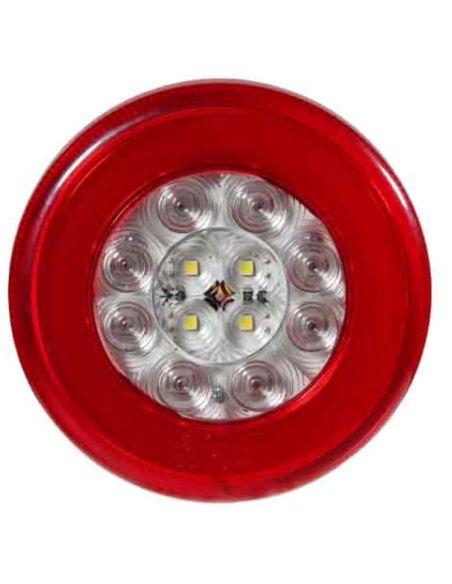 Piloto LED 3 Funciones Redondo Niebla Marcha Atrás y Posición 12/24V Lucidity | LeonLeds