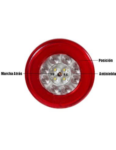 Farolim LED 3 Funções Redondo...