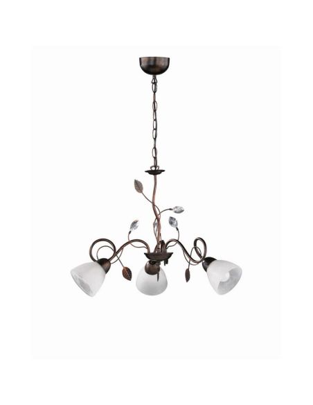 Candeeiro de teto aranha 3 abajures TRADITIO Vidro | LeonLeds