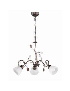 Plafonnier Spider 3 abat-jour TRADITIO Verre | LéonLeds