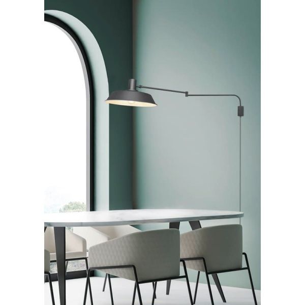 Aplique de Pared Brazo Orientable Pantalla Metálica BOLDER | LeonLeds