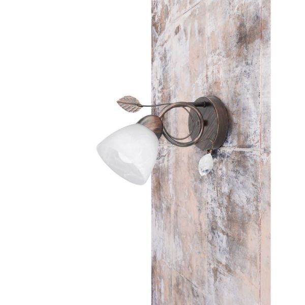 Aplique de Pared Estilo Clásico Pantalla Vidrio TRADITIO | LeonLeds