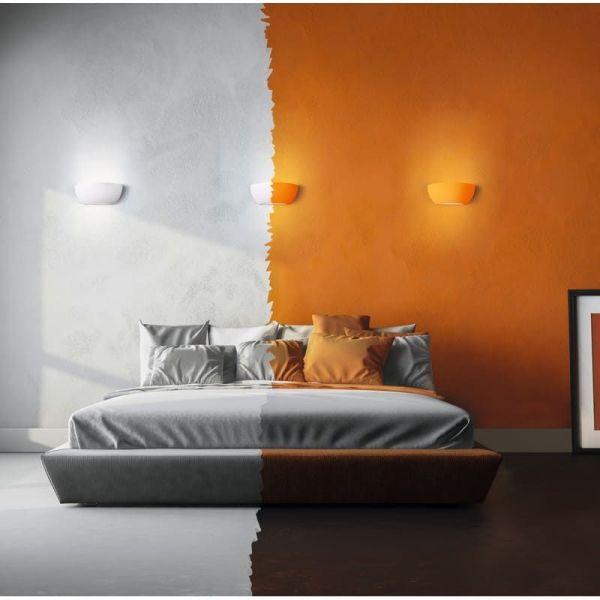 Aplique de gesso personalizável ROMA Up and Down Light | LeonLeds