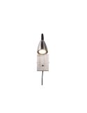 Aplique de Pared Lector Interruptor Integrado WANDA Níquel | LeonLeds