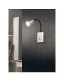 Aplique de Pared Lector Interruptor Integrado WANDA Níquel | LeonLeds