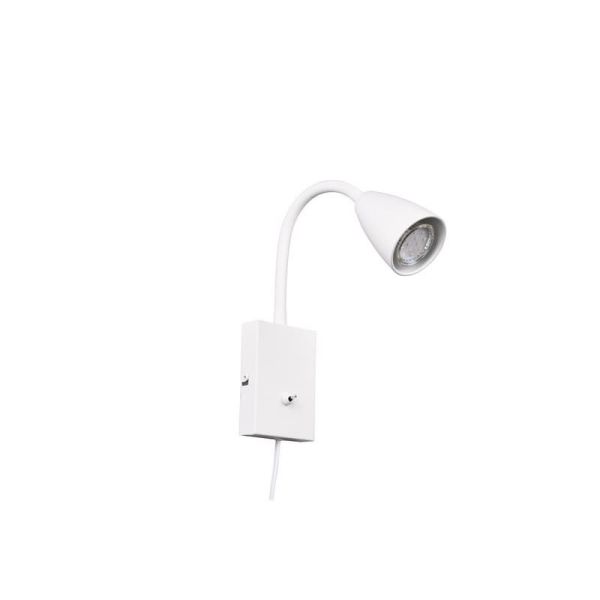 Aplique Pared con Lector Interruptor Integrado WANDA Blanco | LeonLeds