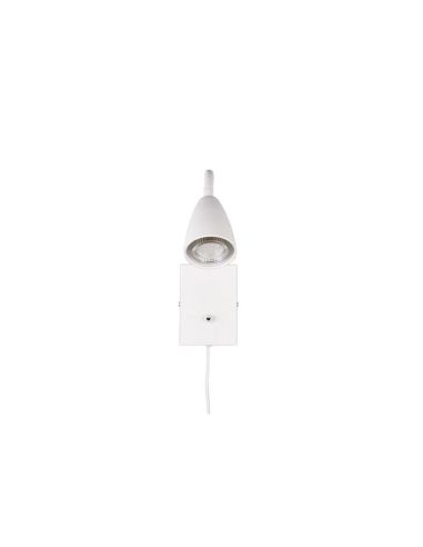 Aplique Pared con Lector Interruptor Integrado WANDA Blanco | LeonLeds
