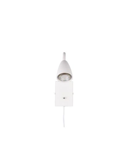 Aplique Pared con Lector Interruptor Integrado WANDA Blanco | LeonLeds