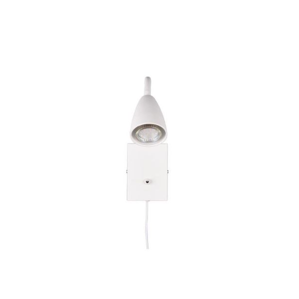 Aplique Pared con Lector Interruptor Integrado WANDA Blanco | LeonLeds