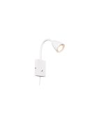 Aplique Pared con Lector Interruptor Integrado WANDA Blanco | LeonLeds