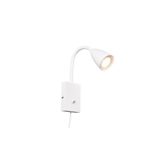 Aplique Pared con Lector Interruptor Integrado WANDA Blanco | LeonLeds