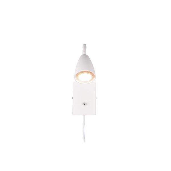 Aplique Pared con Lector Interruptor Integrado WANDA Blanco | LeonLeds