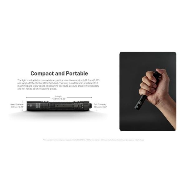 Nitecore MT2A Pro Taschenlampe 1000...