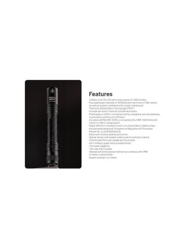 Linterna Nitecore MT2A Pro 1000...