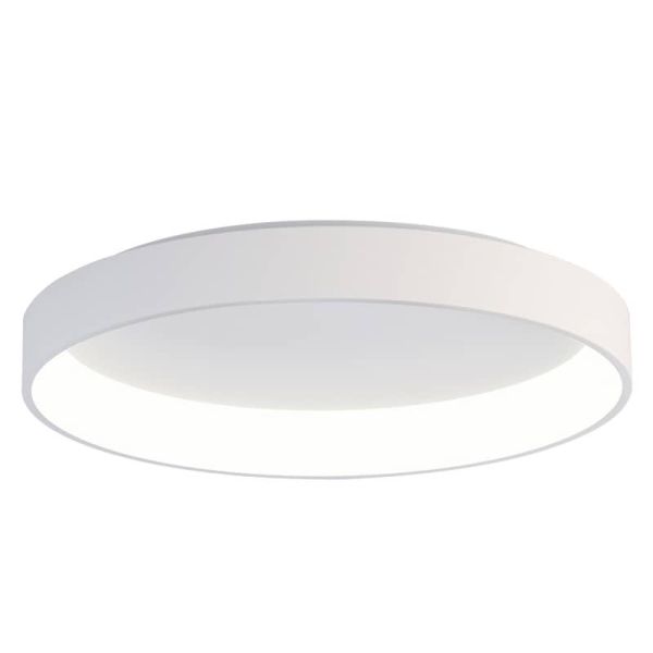 Plafón de Techo LED DILGA Ø 90cm Blanco/Negro texturado, 126W 9800lm, 2700K-3000K Interruptor deslizante con y Sin Casambi